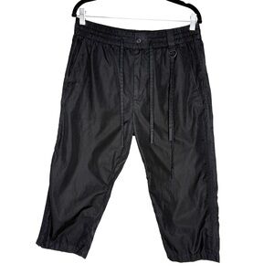 Craig Green Cropped Pants Mens Medium 100% Cotton Elastic Waist In Black Size M